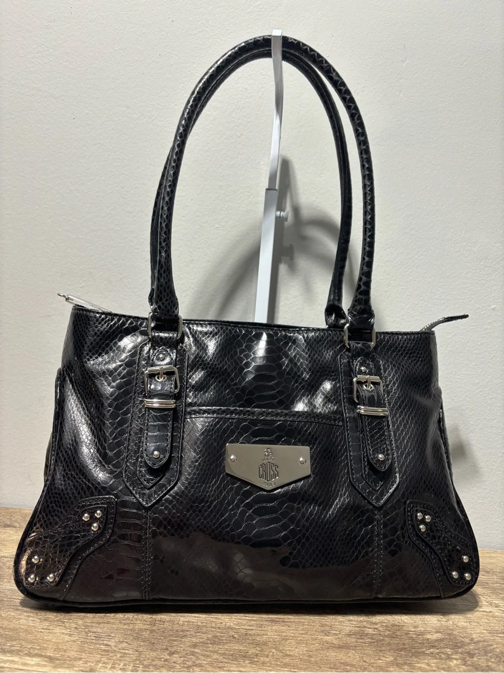 Mark Cross 1845 Collection Snakeskin Handbag